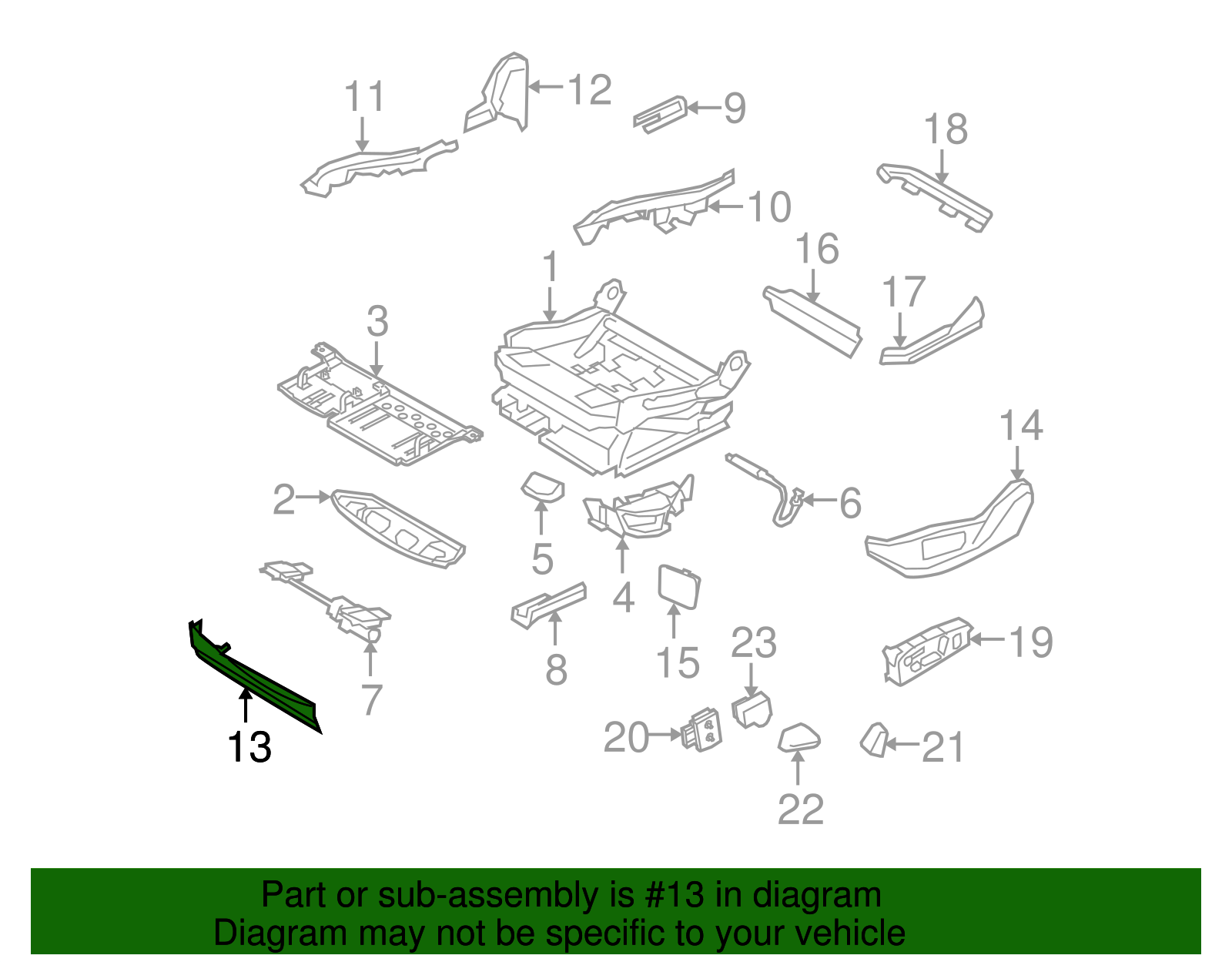 Front Trim - BMW (52-10-7-167-349)