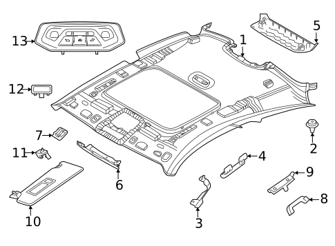Interior Trim - Roof for 2024 BMW M440i #0