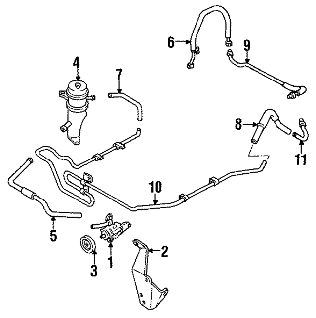 H38032688 - : Power Steering Reservoir Hose for Mazda Image