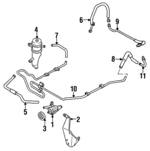 HG3032600R0E - Steering: Power Steering Pump for Mazda: 929 Image