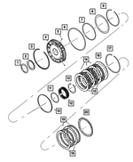 68263853AA - Automatic Transmission Multi-Speed: Transmission 2nd And 4th Clutch Piston Retainer for Mopar Image
