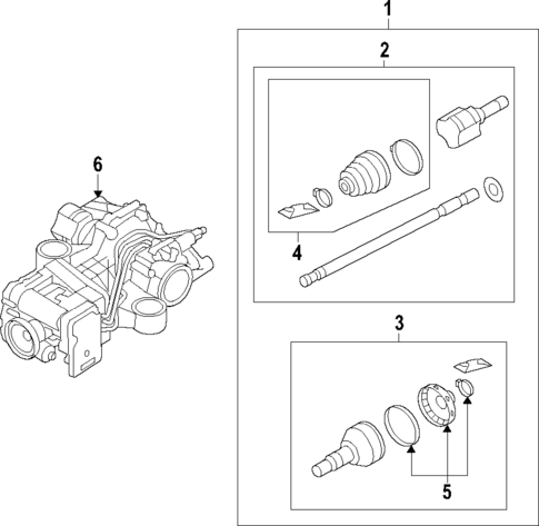 Axle Shafts & Joints for 2010 Saab 9-5 #0