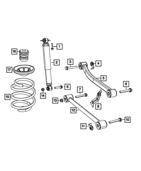 Rear Suspension and Cradle for 2020 Jeep Wrangler #0