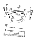 5LB79JD7AB - : Amplifier Cover for Mopar Image