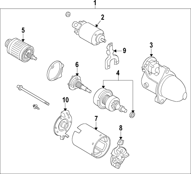 361102B100 - : Drive End Housing for Kia Image