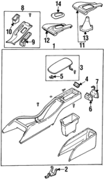 92060AC301MU - Body: Console Assembly for Subaru: Legacy Image