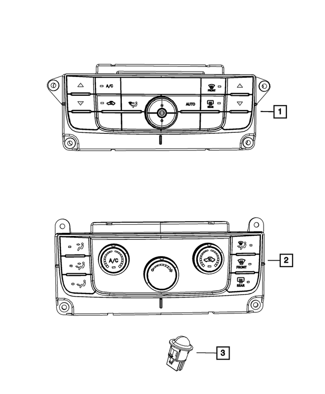 68111109AR - Air Conditioners and Heaters: A/c And Heater Control for Mopar Image image