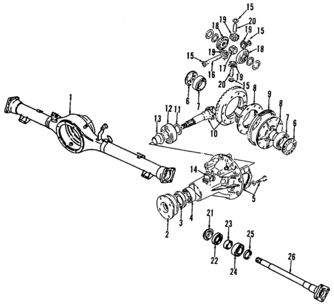 Propeller Shaft for 1996 Suzuki Sidekick #0