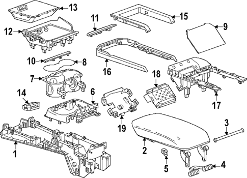 Center Console for 2025 GMC Terrain #1
