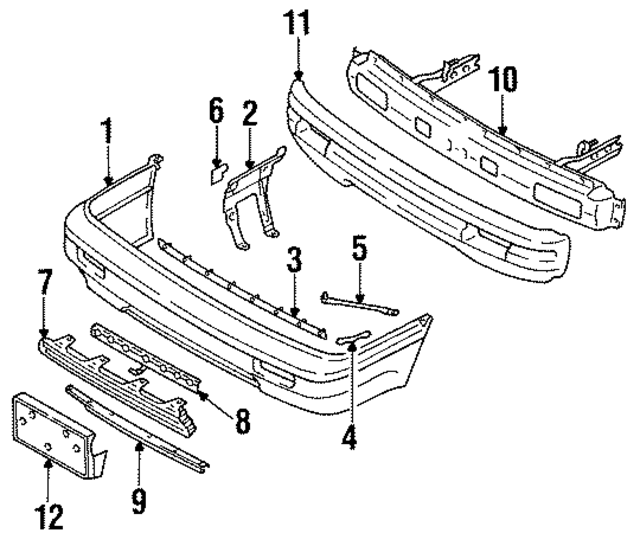 62240F6610 - : Bumper Cover Retainer for Infiniti Image
