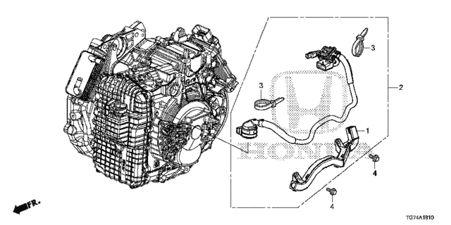AT Sub Wire Harness (9AT) for 2016 Honda Pilot #0