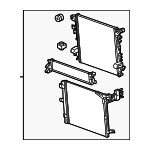 68283398AF - Cooling System: Radiator Assembly for Mopar Image