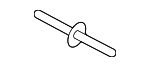 XR817594 - Brakes: Splash Shield Rivet for Jaguar Image