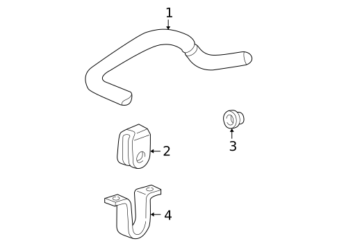 Stabilizer Bar & Components for 1993 Ford E-350 Econoline #0