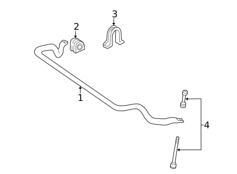 Stabilizer Bar & Components for 2006 Ford Expedition #1