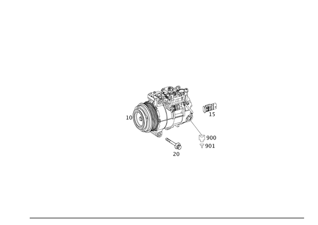 2105402081 - Heating and Ventilation: Receptacle Housing for Mercedes-Benz Image image