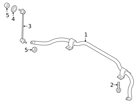 Stabilizer Bar & Components for 2015 Ram ProMaster City #0
