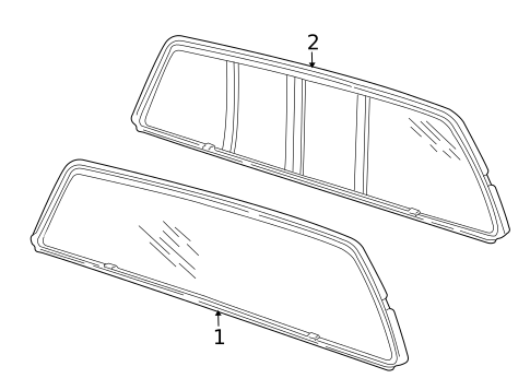 Glass & Hardware - Back for 2006 Isuzu i-280 #0