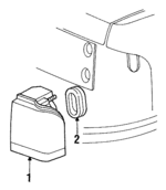 F4WY13404A - Electrical: Tail Lamp Assembly for Mercury: Cougar Image