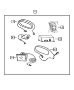 5191907AC - Mopar Accessories - Component Parts: Back Up Camera Monitor for Mopar Image