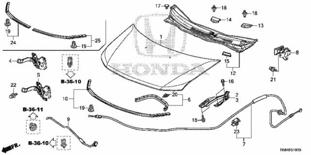 Engine Hood for 2016 Honda Odyssey #0