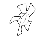 214861L010 - Cooling System: Fan Blade for Nissan: 240SX, Maxima Image