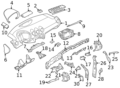 Instrument Panel for 2012 Audi TT RS Quattro #0
