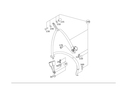 Safety Belts for 1994 Mercedes-Benz E320 #0
