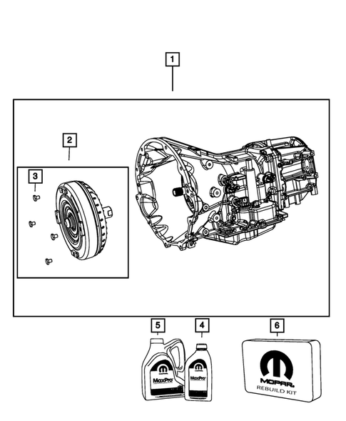 Automatic Transmission / Transaxle and Torque Converter for 2010 Jeep Wrangler #0