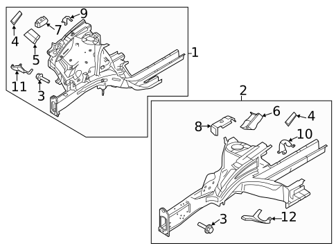 Structural Components & Rails for 2023 Hyundai Palisade #0