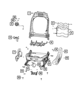 68248242AC - Interior Trim: Front Seat Back Frame for Mopar Image