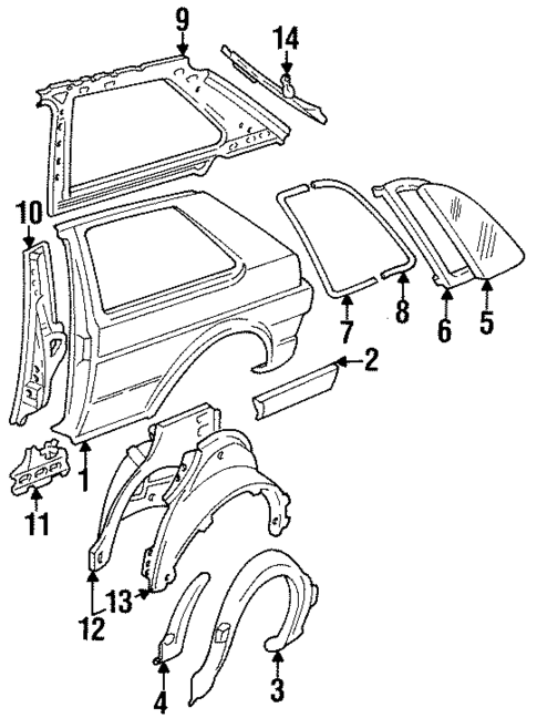 Inner Structure for 1986 Volkswagen Golf #0
