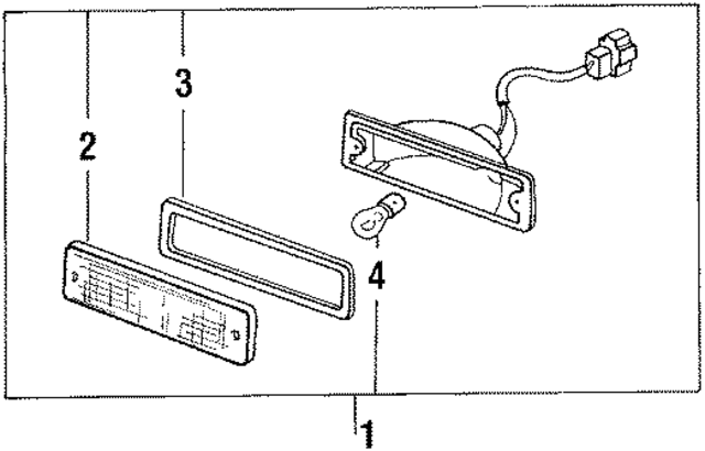 BF6751070 - : Park Lamp Assembly for Mazda Image