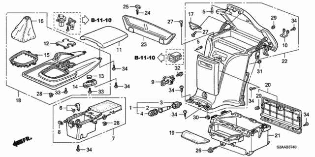 Console for 2009 Honda S2000 #0