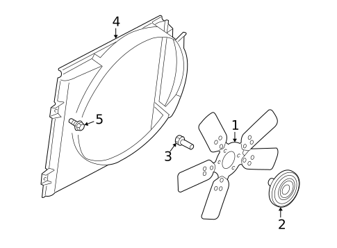Cooling Fan for 1999 Dodge Durango #0