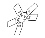 52028756AB - Cooling System: Fan Blade for Mopar Image