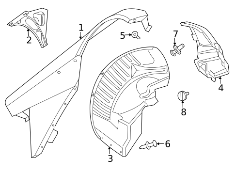 Fender & Components for 2004 Dodge Viper #0