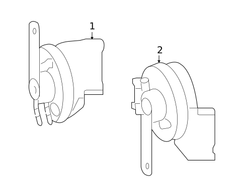 Horn for 2009 Mercedes-Benz ML 63 AMG&reg; #0