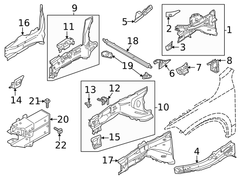 Structural Components & Rails for 2019 Volvo XC90 #3