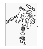 6H121026ED - Cooling System: Water Pump Assembly for Audi: A3, A3 Quattro, A4, A4 Quattro, A5, A5 Quattro, A6, A6 Quattro, allroad, Q3, Q3 Quattro, Q5, TT, TT Quattro, TTS Quattro Image