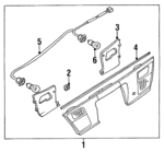 BC1M50850E - : Tail Lamp Assembly for Mazda: Protege Image