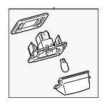 8127006031 - Electrical: License Lamp for Toyota: Avalon, Camry, Corolla Cross, Highlander, Sienna Image