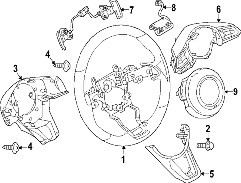 Steering Wheel & Trim for 2018 Mazda CX-9 #0