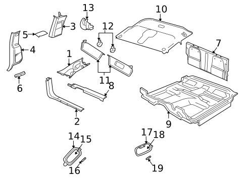 Interior Trim - Cab for 2009 Mitsubishi Raider #0