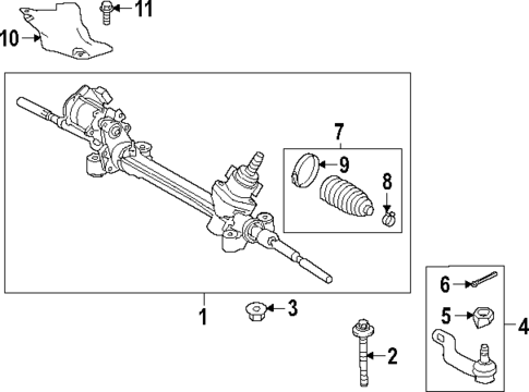 Steering Gear & Linkage for 2025 Lexus NX350h #0