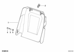 52108118441 - Seats: Rear Wall Seat Left for BMW: 850Ci Image image