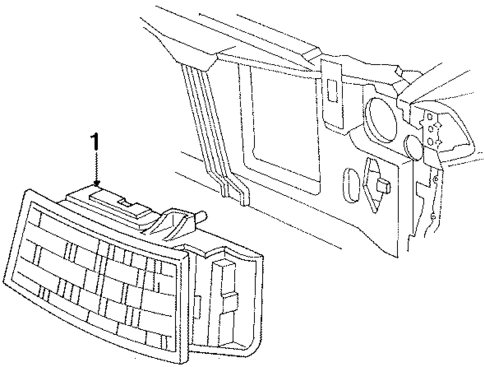 Headlamp Components for 1993 Chrysler LeBaron #0