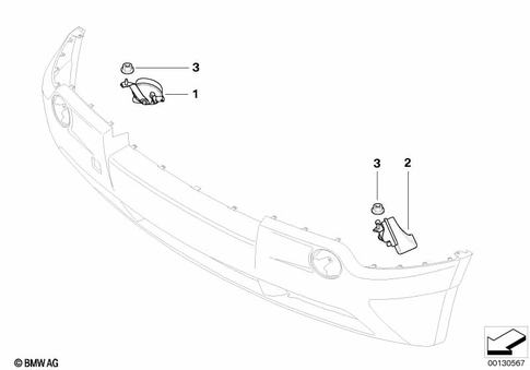 Horn for 2004 BMW X3 2.5i #0