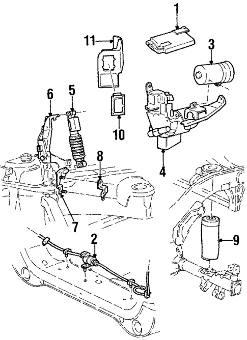 Auto Leveling Components for 1999 Lincoln Navigator #0