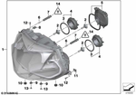 63127688637 - : Headlight for BMW-Motorrad Image